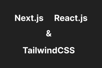 build react js next js typescript website using tailwind CSS