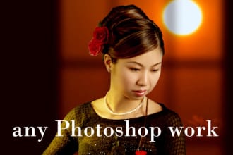 do photoshop editing and image retouching