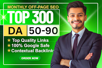 do monthly off page SEO services using high authority dofollow backlinks