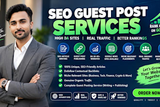 write and publish SEO guest post on high da sites