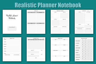 create custom journal, planner, calendar, kdp interior and habit tracker