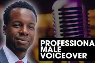 record HQ professional voiceover american male voice actor