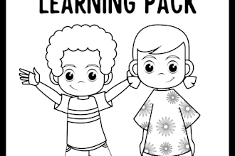 design a worksheet for your early going school kids