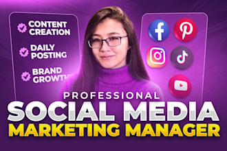 be your social media marketing manager, social media content, or post creator