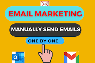 do email marketing through manually sending emails 1 by 1