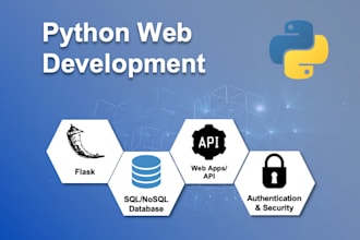 build full stack python flask django web apps