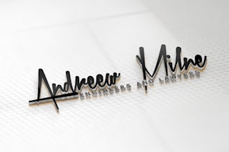 design 2 signature logo designs fast