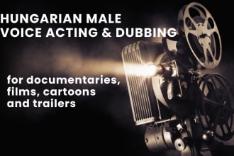 do voice acting for movies, cartoons in hungarian