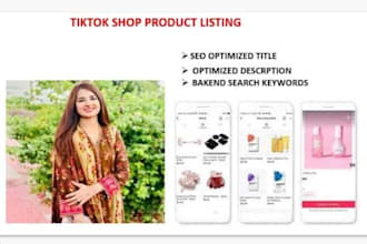 write your tiktok shop product listing, SEO listing optimization