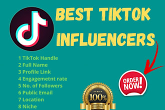 find top tiktok influencer list for influencer marketing