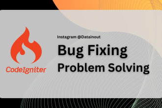 fix the bug on your codeigniter application