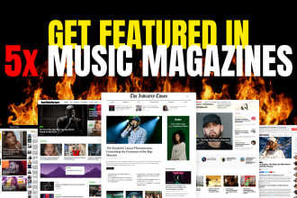 feature you in 5 music magazines