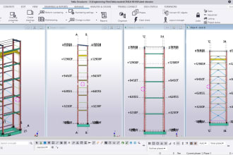 make 3d tekla model and extract drawings and reports and boms