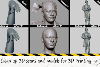 clean up your scans and models for 3d printing