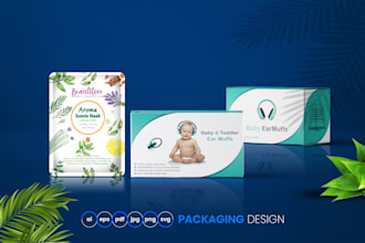design premium product packaging and label