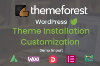 do themeforest wordpress theme installation, customization
