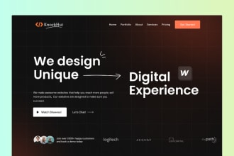 design modern, responsive agency website UI UX using figma