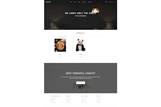 create a responsive ecommerce website with admin dashboard
