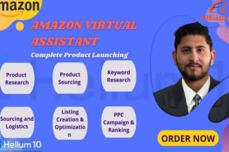 be your amazon fba product research and sourcing, private label product launch