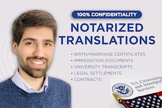 render US notarized certified translations spanish english