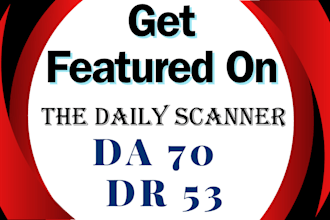 publish guest posts, articles on the daily scanner