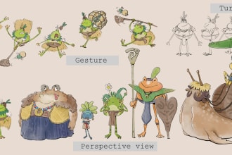 create character design concept for picture book
