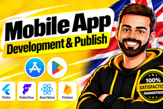 develop a flutter or flutterflow mobile app for ios and android
