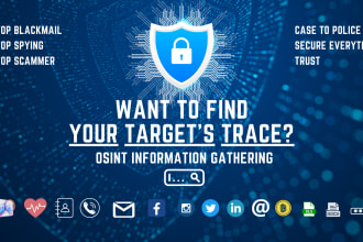 do investigation to secure internet and find your target