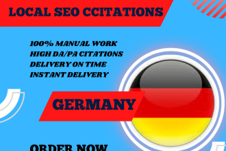 do 200 german local SEO citations and directory submission
