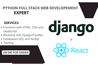 be your django and react expert