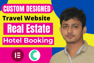 create a travel, hotel, or real estate website by using elementor and crocoblock
