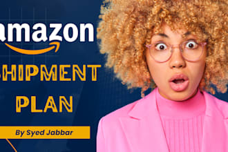 create amazon fba shipment plan and print label for pl amazon