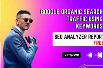 google organic search traffic using keywords