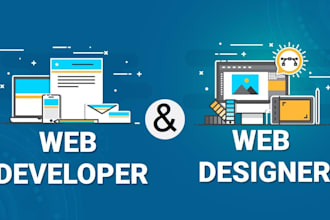 design html css javascript wordpress website react js web development developer