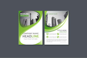 design professional modern one page a4 flyer, event brochure