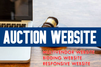 build an ultimate auction bidding multi vendor website with wordpresss