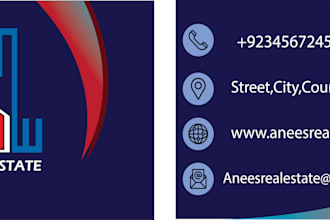 design digital business card like real estate business card