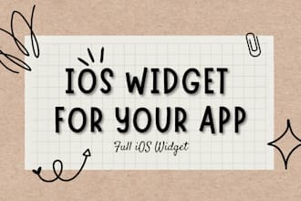 create custom ios app widget for you