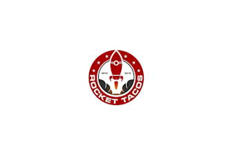 design popular classic taco rocket logo