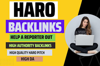 get quality backlinks with haro pitches and replies