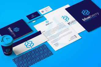 create modern logo, corporate identity package, and brand guide