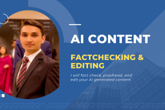 proofread, fact check and edit your ai generated content