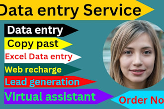 do accurate data entry copy past  web recharge  and virtual assistant