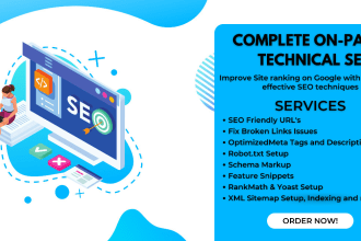 do onpage SEO and technical optimization for wordpress