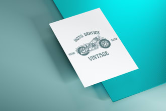 create a vintage outdoor design logo or tshirt in 5 hours and intro gift