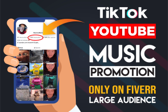 promote your artist youtube channel to our tiktok