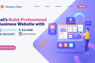 create converting landing page or leadspage with unbounce, clickfunnels, samcart