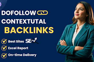 build contextual seo backlinks for website ranking and da increase