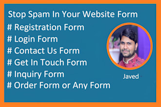 stop spam in your website form