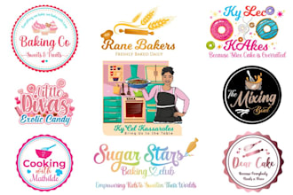 design professional restaurant, candy, sweet, bakery logo